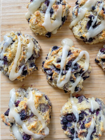 Vegan Blueberry Drop Biscuits