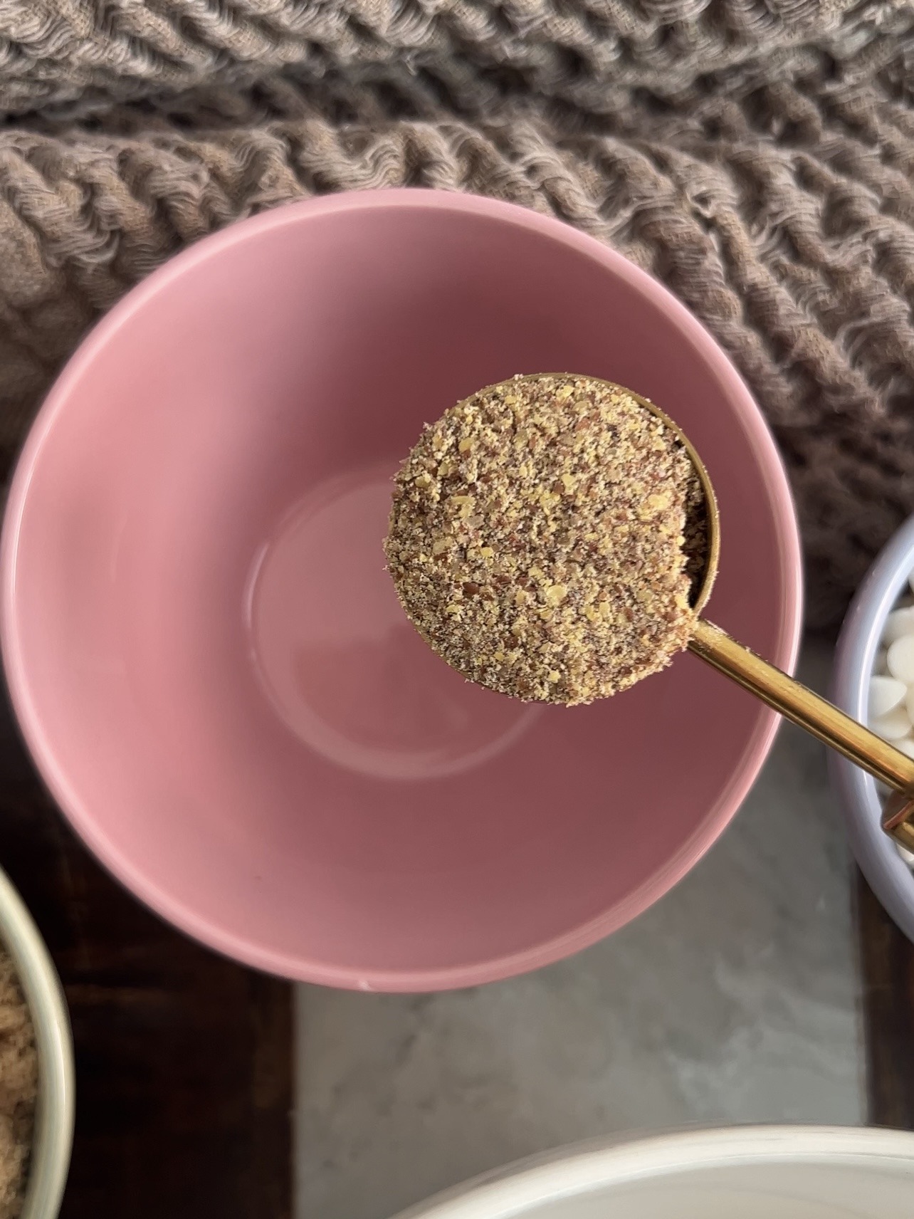 preparing the flax eggs