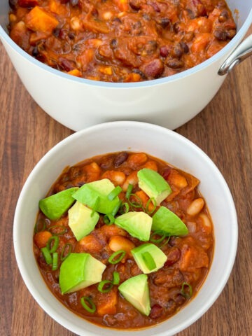 vegan pumpkin chili