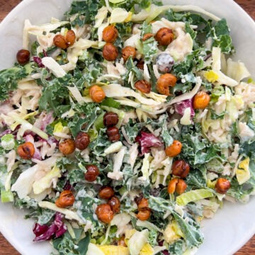 lemon tahini kale salad