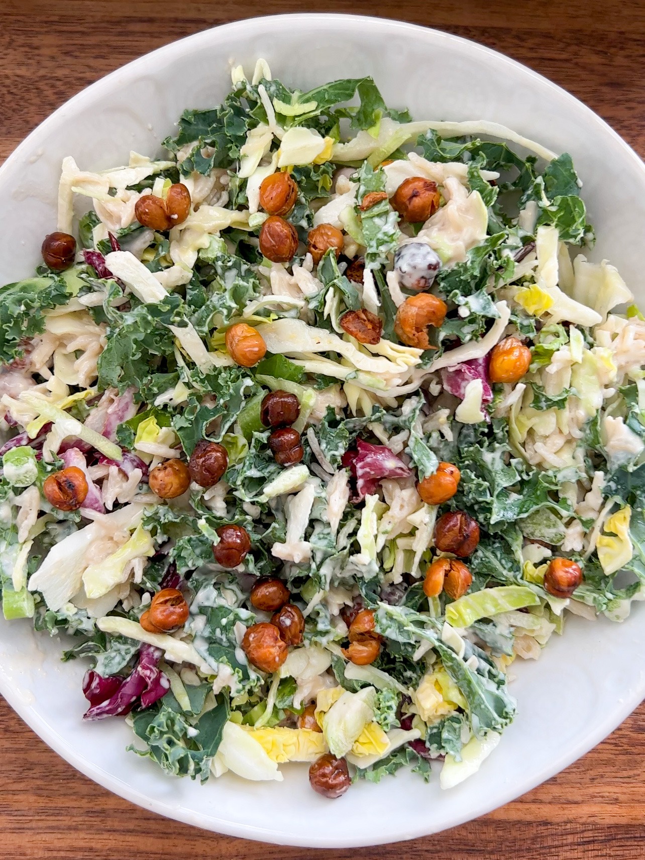 lemon tahini kale salad