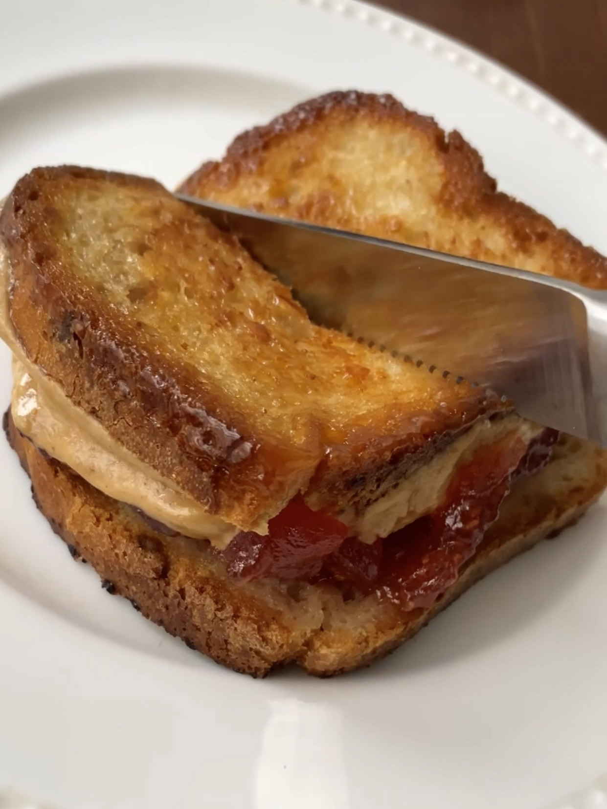 Fried Peanut Butter and Jelly Sandwich pb&j