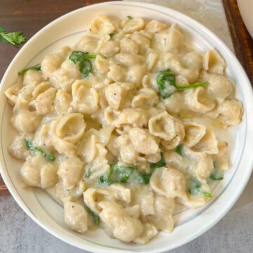 creamy garlic pasta