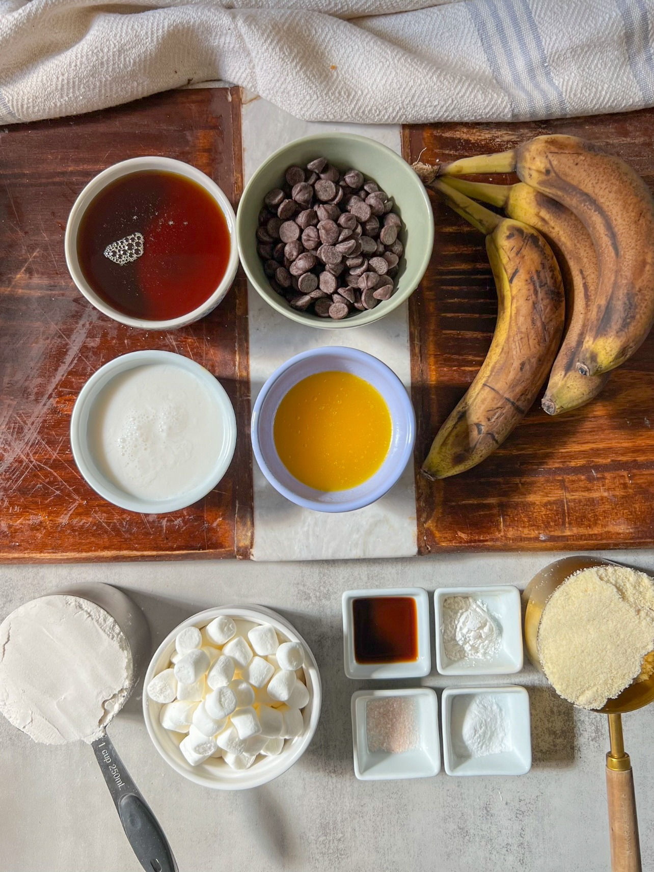 smores banana bread ingredients