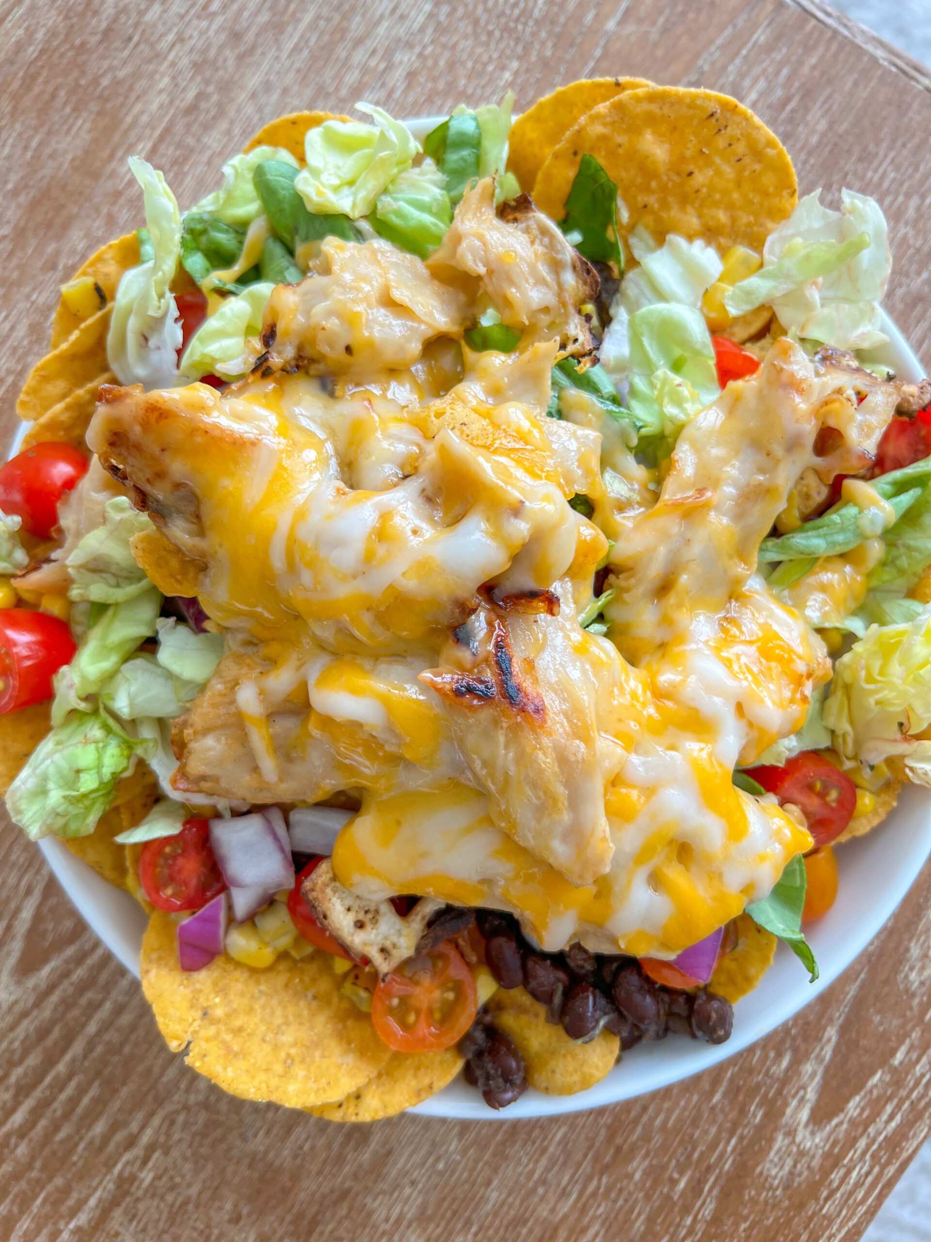 vegan chicken nachos