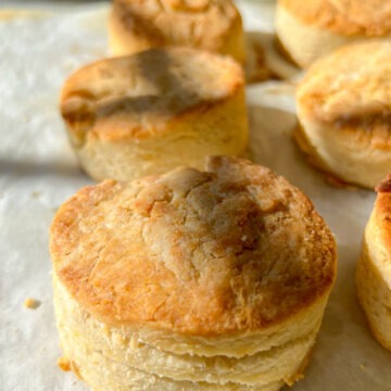 gluten-free biscuits on a sheet pan