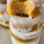 Vegan Pumpkin Donuts with Cream Cheese Frosting