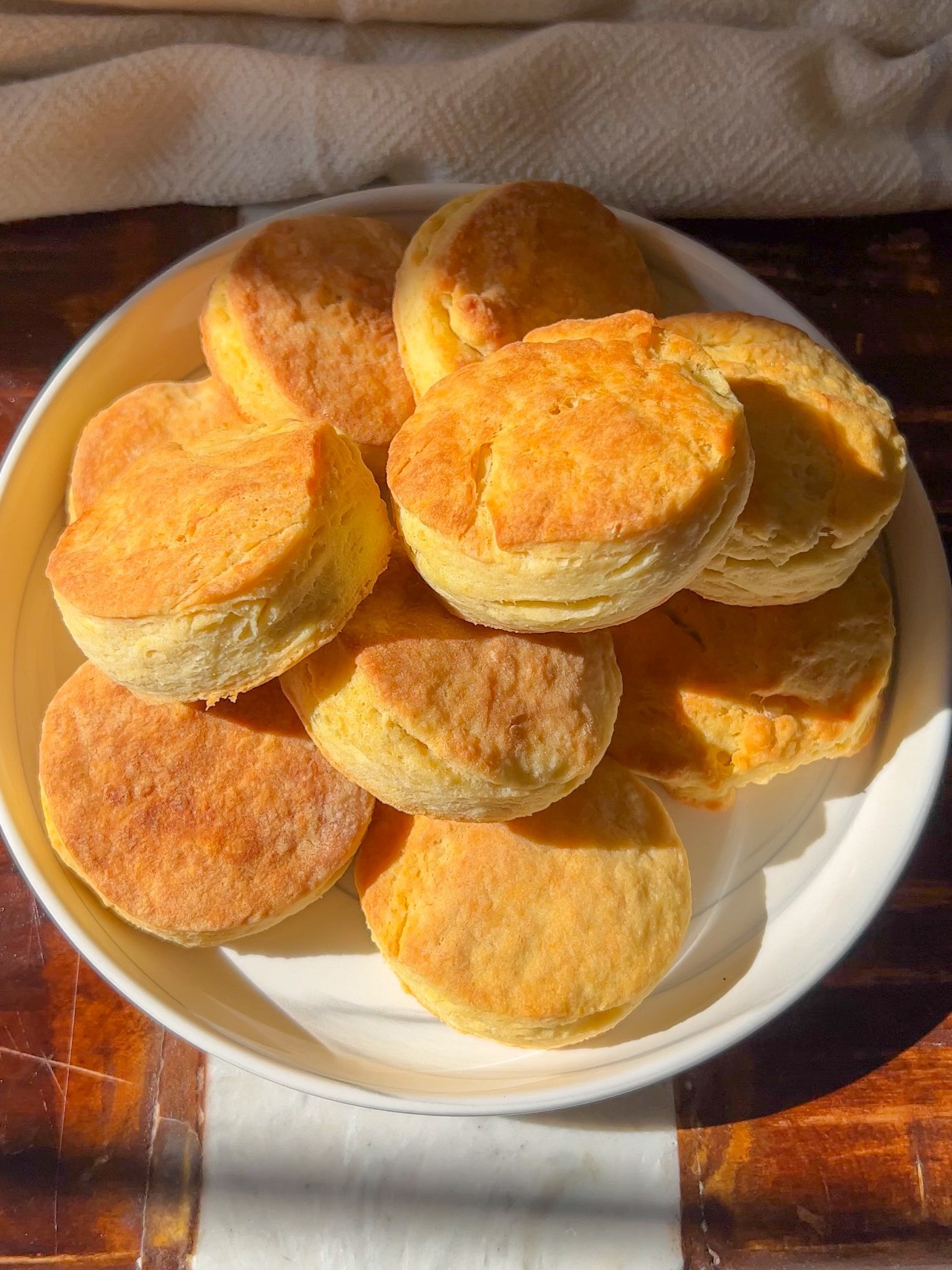 a plate of vegan biscuits