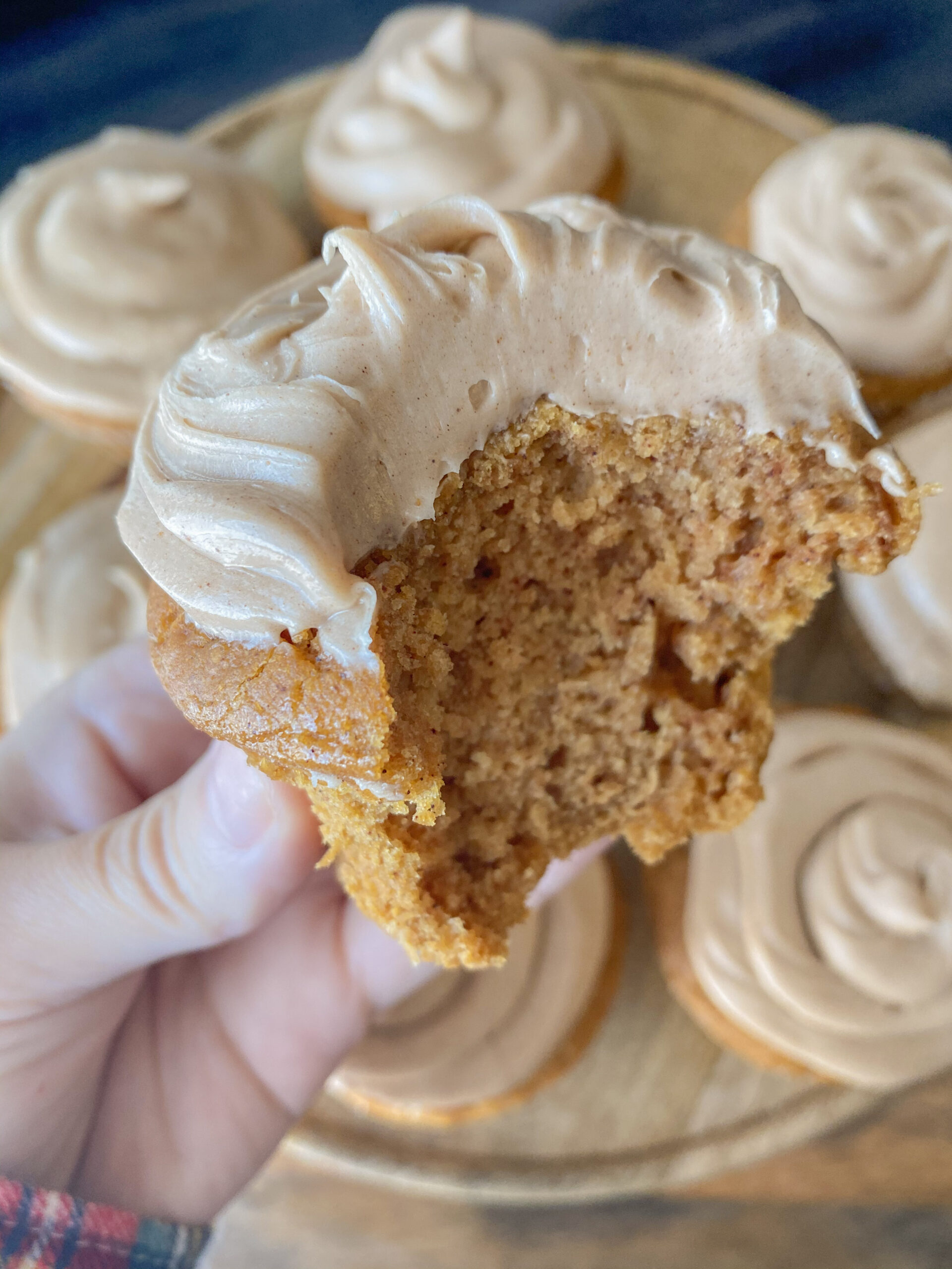 sweet potato cupcakes - bite shot