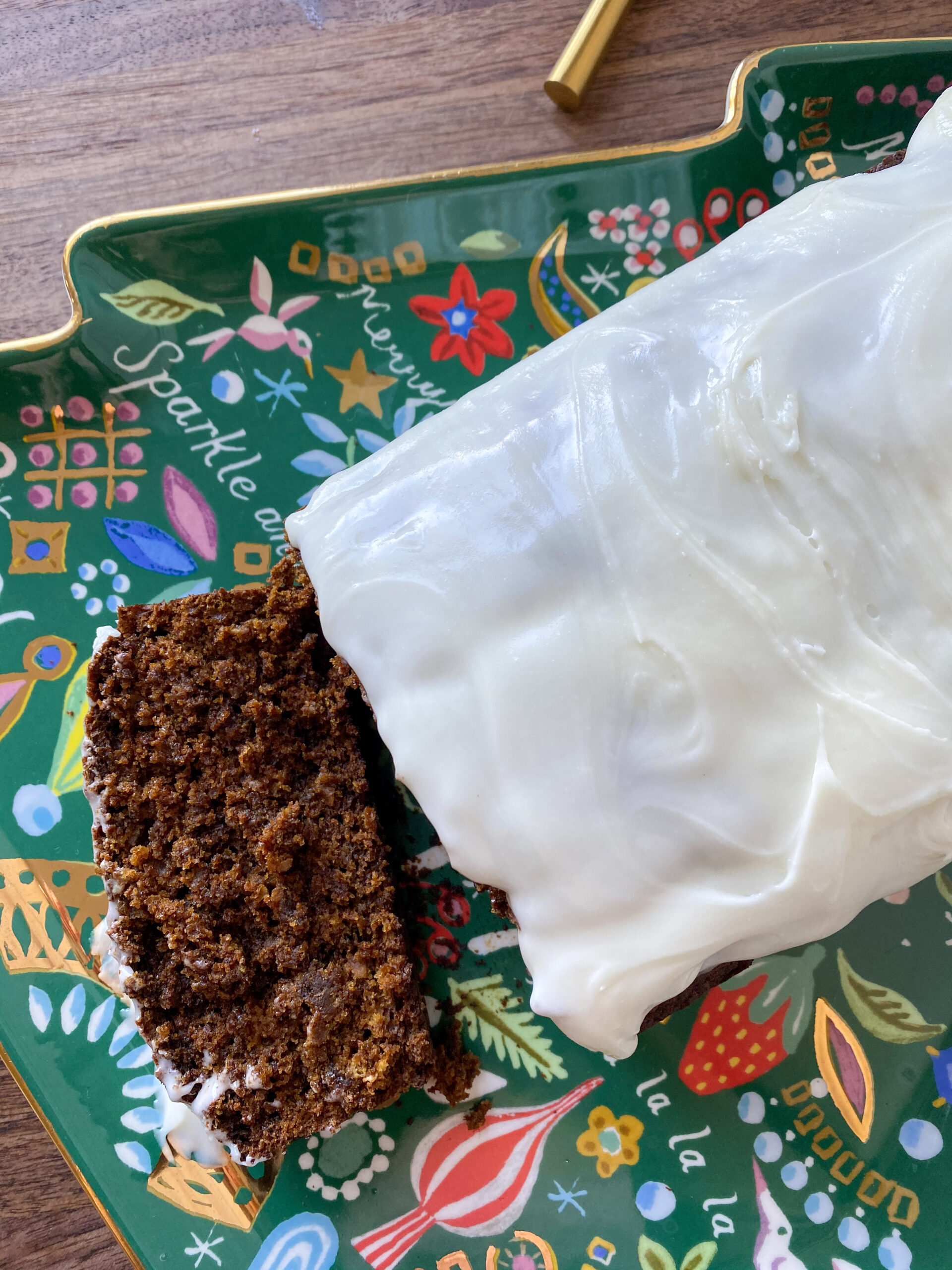 Vegan Oatmeal Gingerbread Loaf