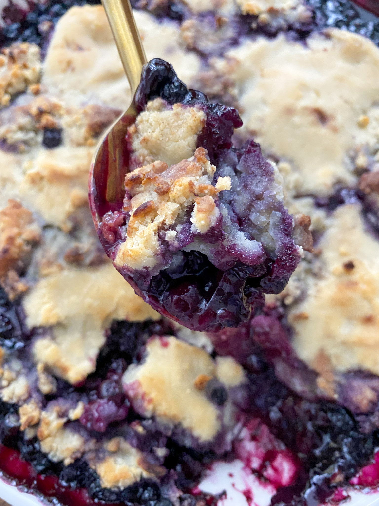 30 Minute Vegan Blueberry Cobbler