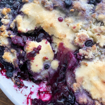 30 Minute Vegan Blueberry Cobbler