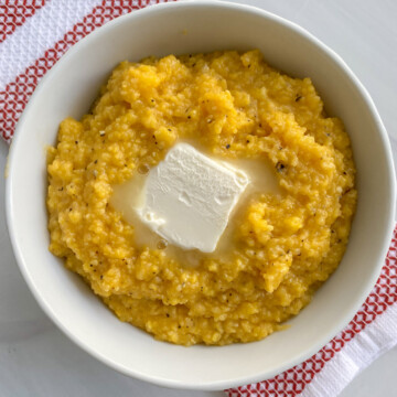 Vegan Cheesy Maple Grits