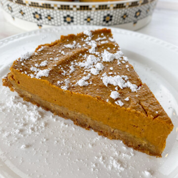 Vegan Pumpkin Pie with Graham Cracker Pie Crust