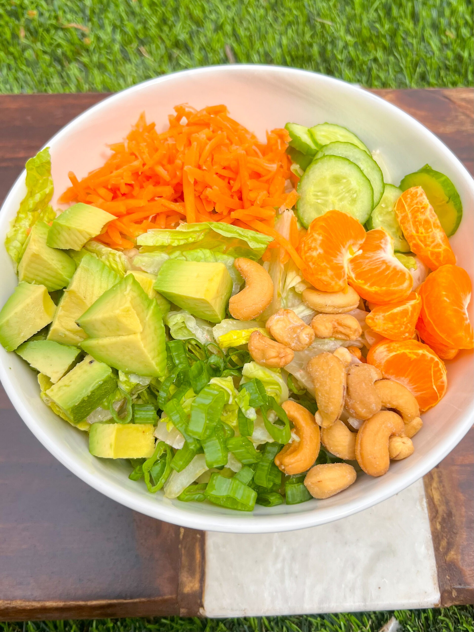 I have been making this Cashew Crunch Salad on repeat and I bet you will too! It's vibrant, fresh, and everything you need to enjoy a delicious and healthy plant-based lunch this spring and summer! You only need a handful of ingredients and about 5 minutes to make this nourishing cashew orange salad recipe. 