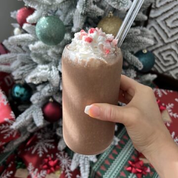 chocolate peppermint protein shake