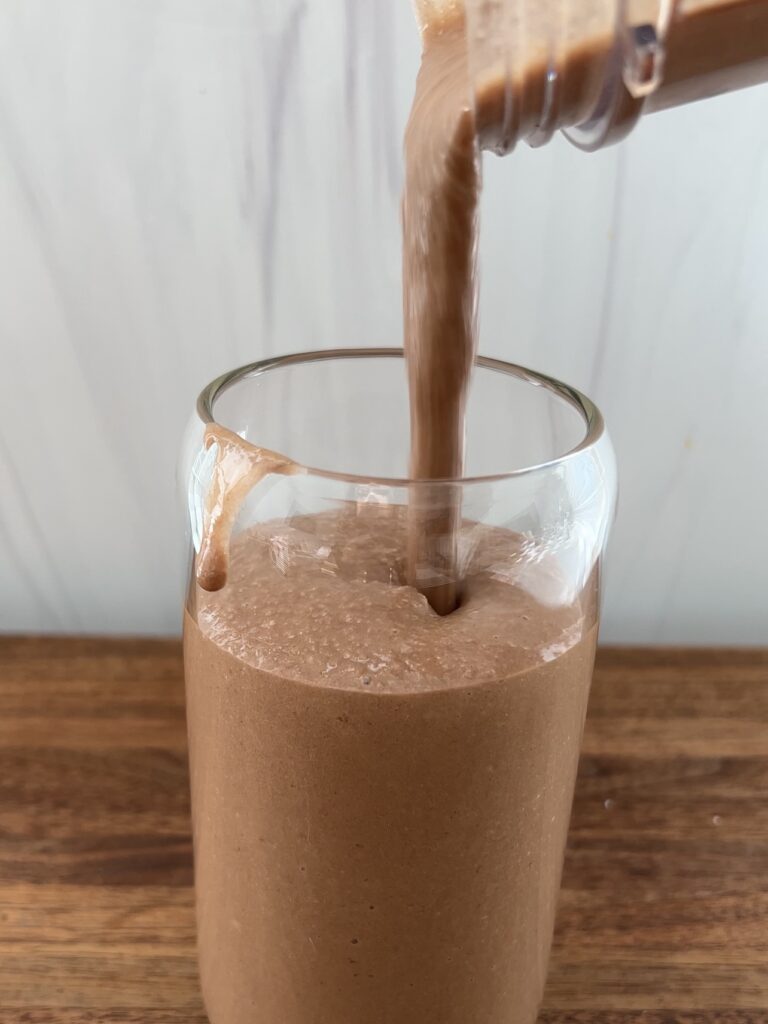 chocolate peppermint protein shake