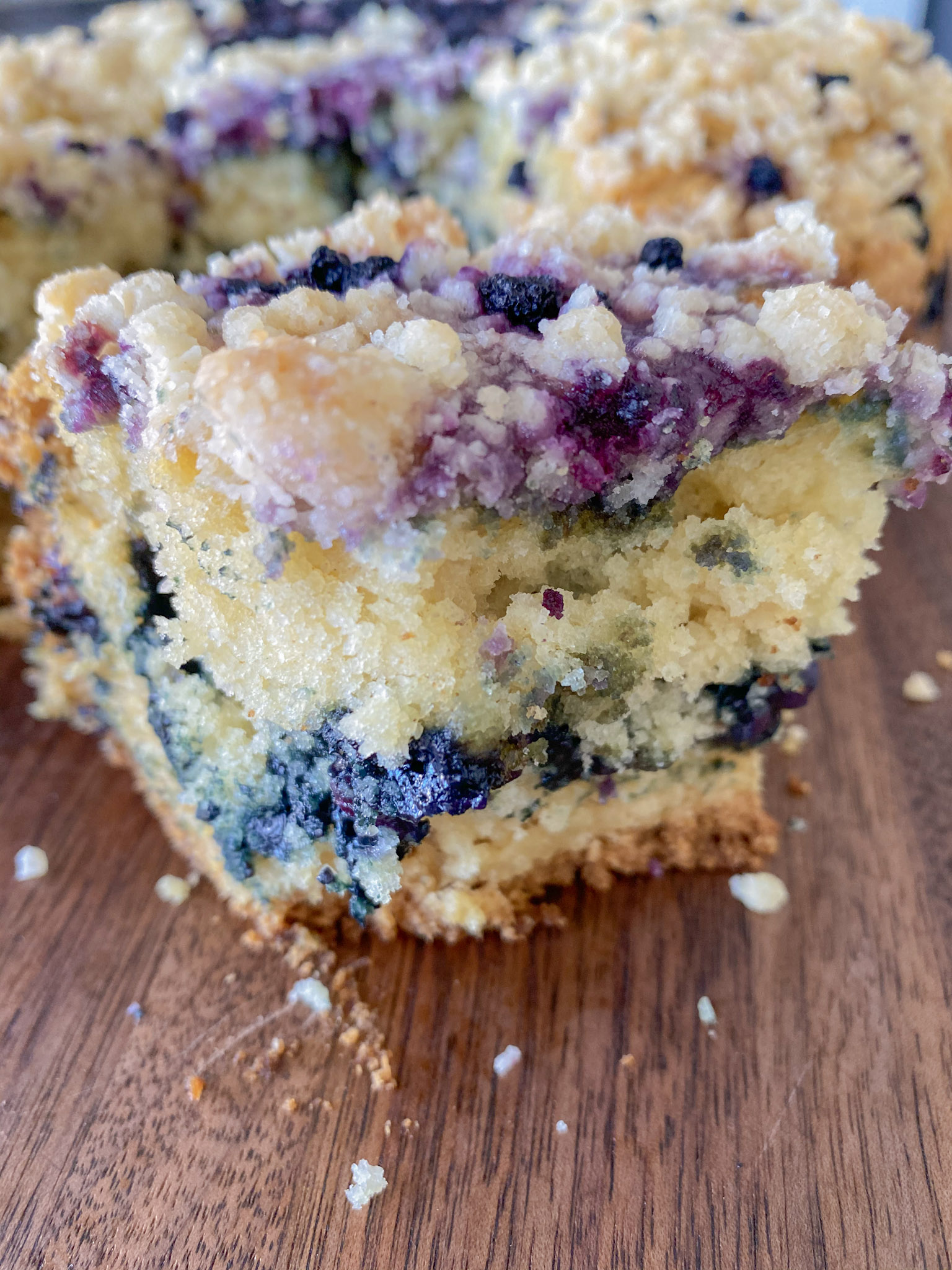 vegan blueberry coffee cake