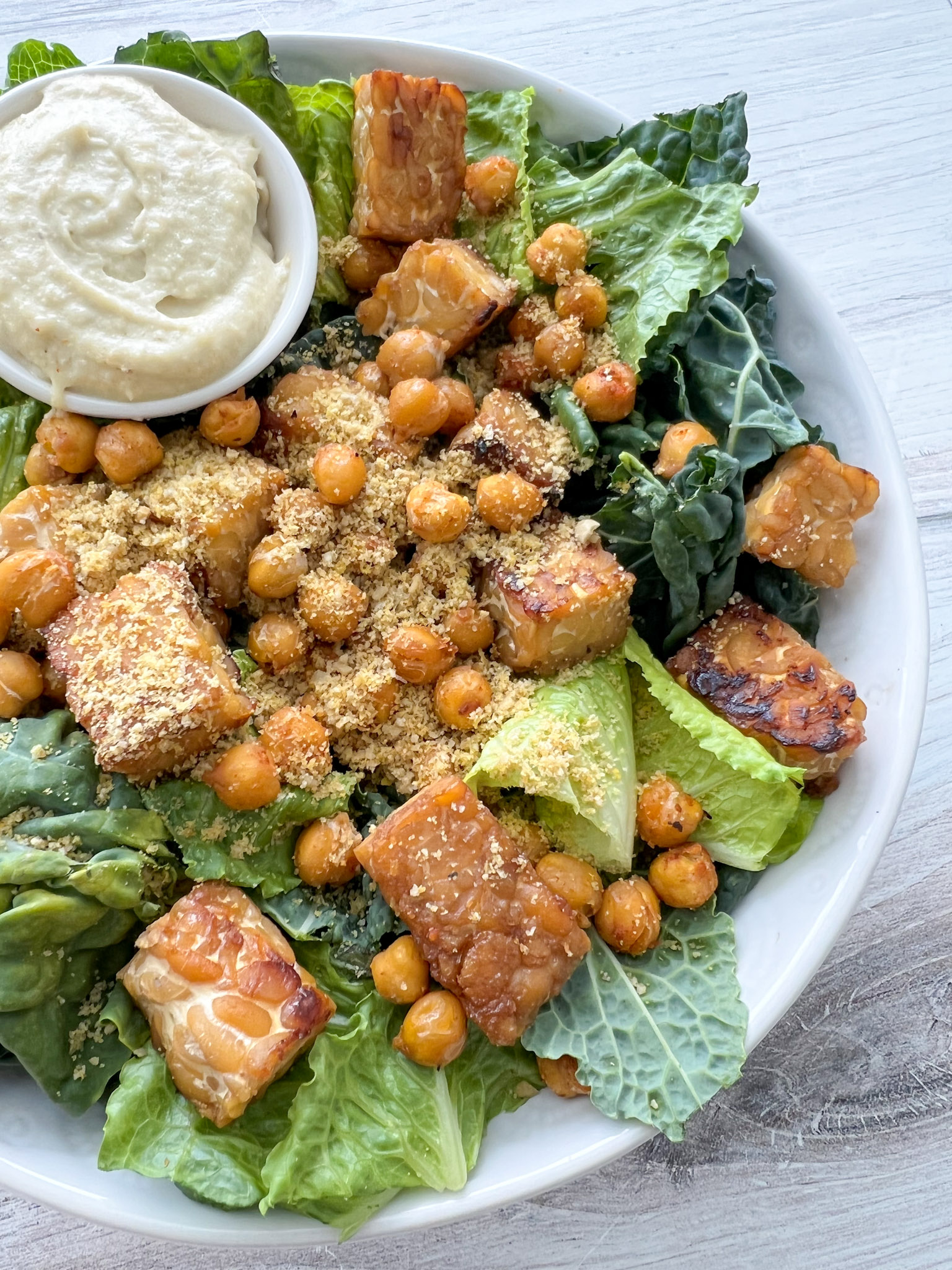 vegan caesar salad