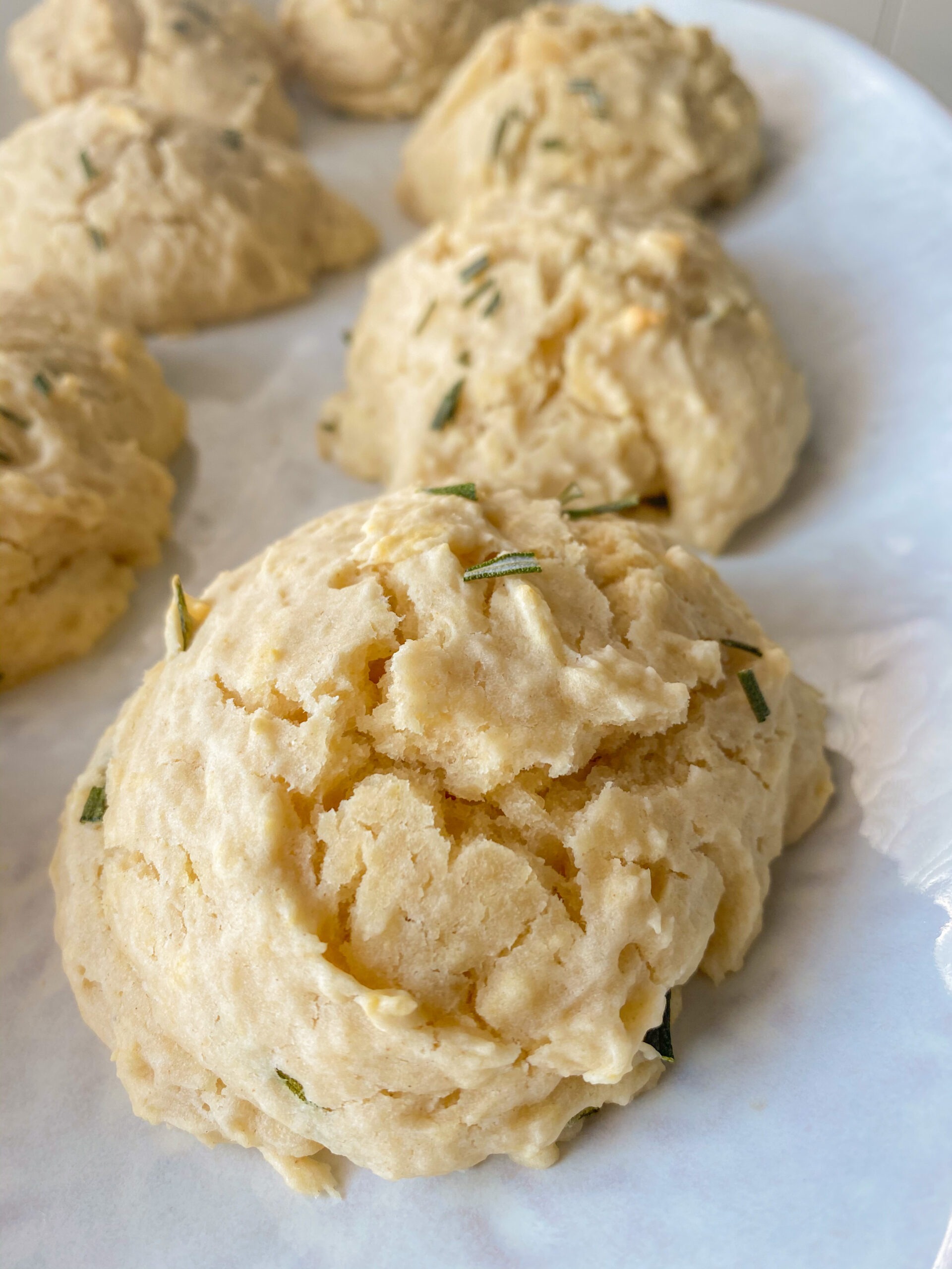 rosemary maple drop biscuits