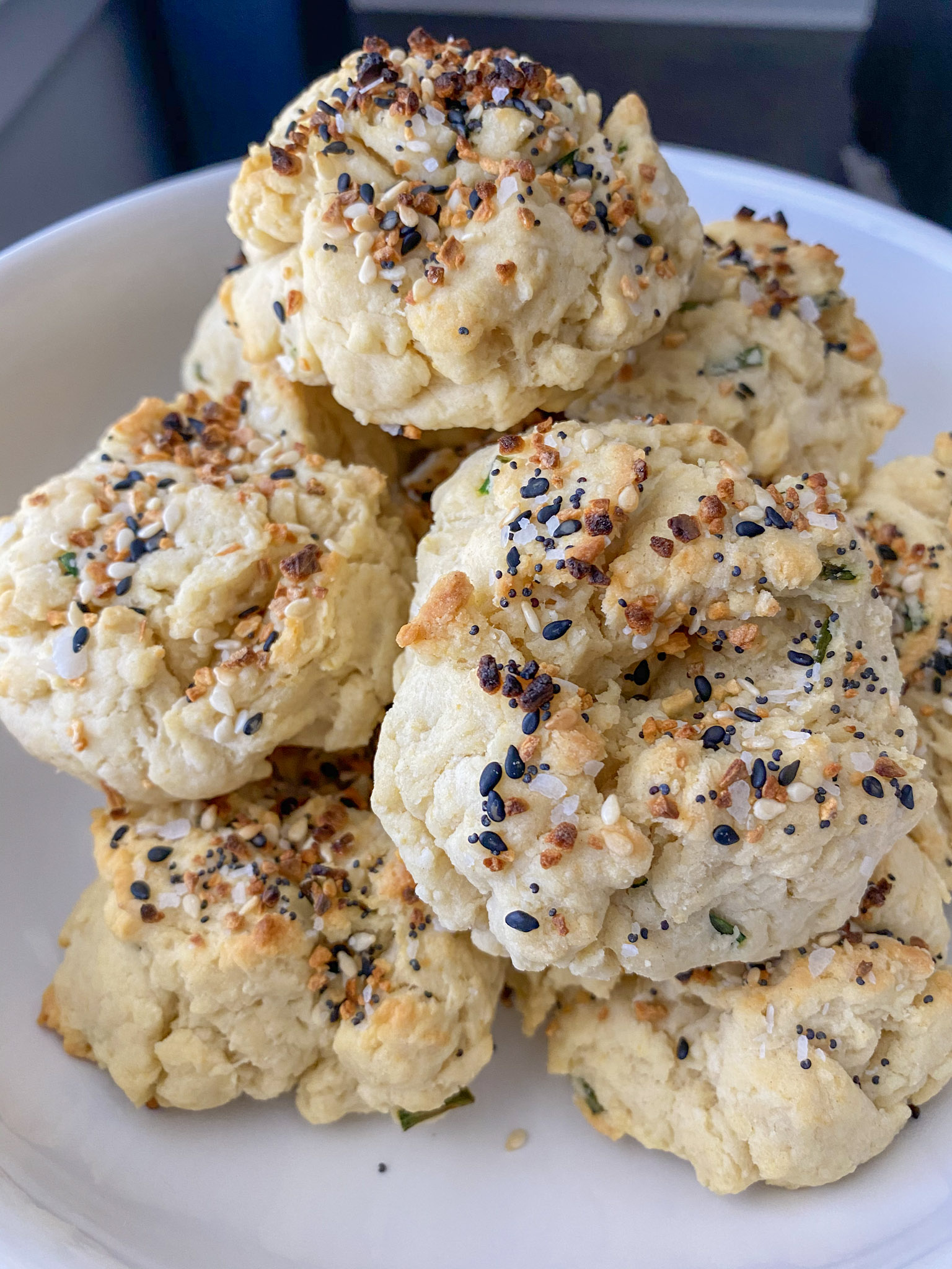 Everything Bagel Vegan Drop Biscuits